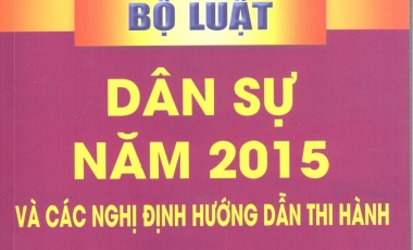 BỘ LUẬT DÂN SỰ 2015 SỐ 91/2015/QH13 MỚI NHẤT Hoàng Thịnh Luật