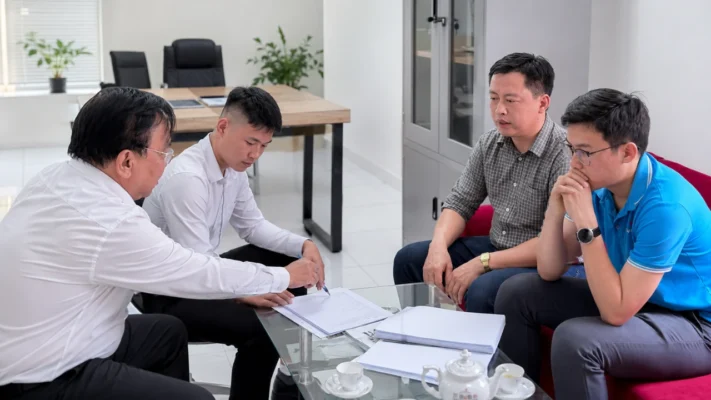 Đội ngũ luật sư Hoàng Thịnh Luật phân tích hồ sơ trong quy trình giải quyết tranh chấp