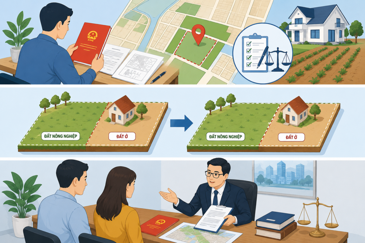 Chuyển mục đích sử dụng đất theo quy định mới nhất năm 2026