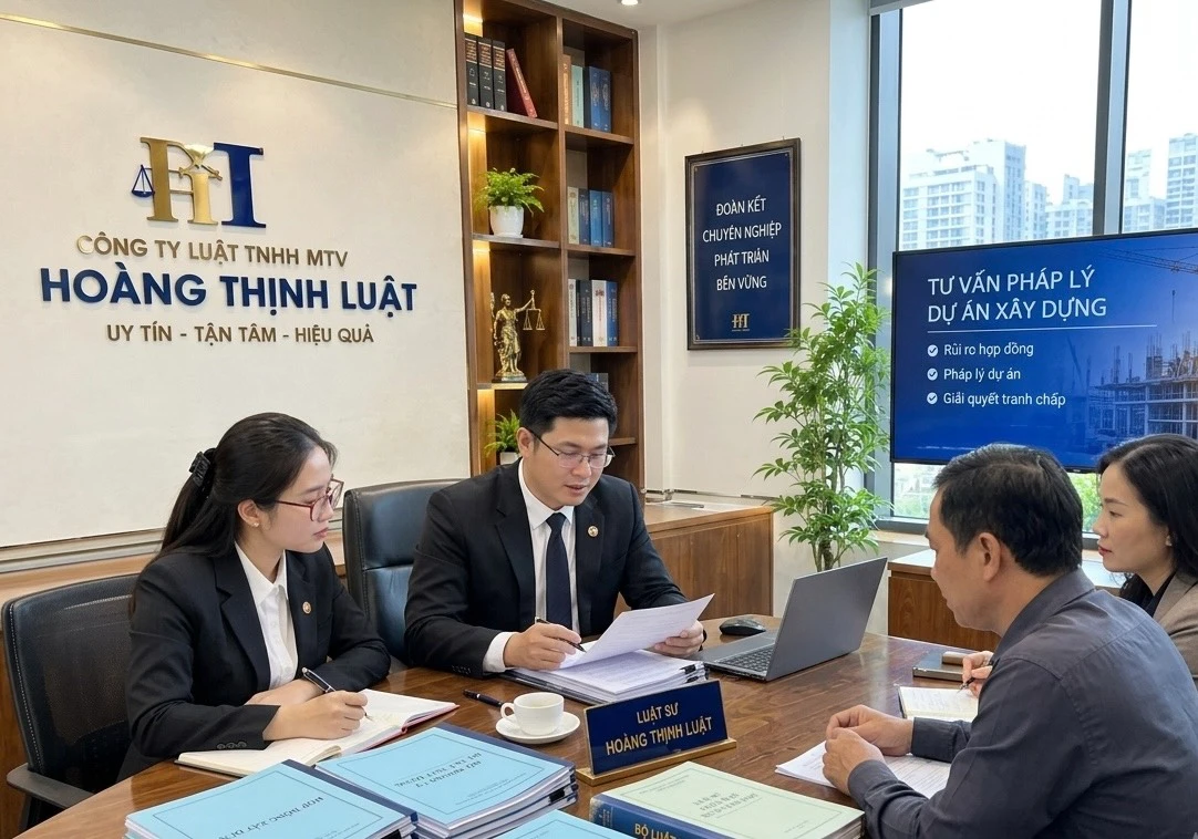 Luật sư Hoàng Thịnh Luật tư vấn chuyên sâu về rủi ro pháp lý dự án xây dựng cho khách hàng tại TP.HCM.