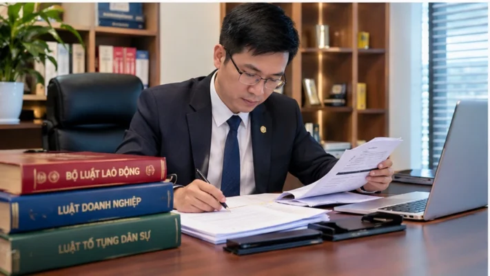 Luật sư Hoàng Thịnh Luật nghiên cứu hồ sơ tư vấn luật lao động HCM chuyên sâu